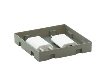 Box ECO 2x2 flach- Schubladen Organizer - Schubladeneinsatz - kombinierbar mit anderen Behältertypen und Größen - individuell steckbar
