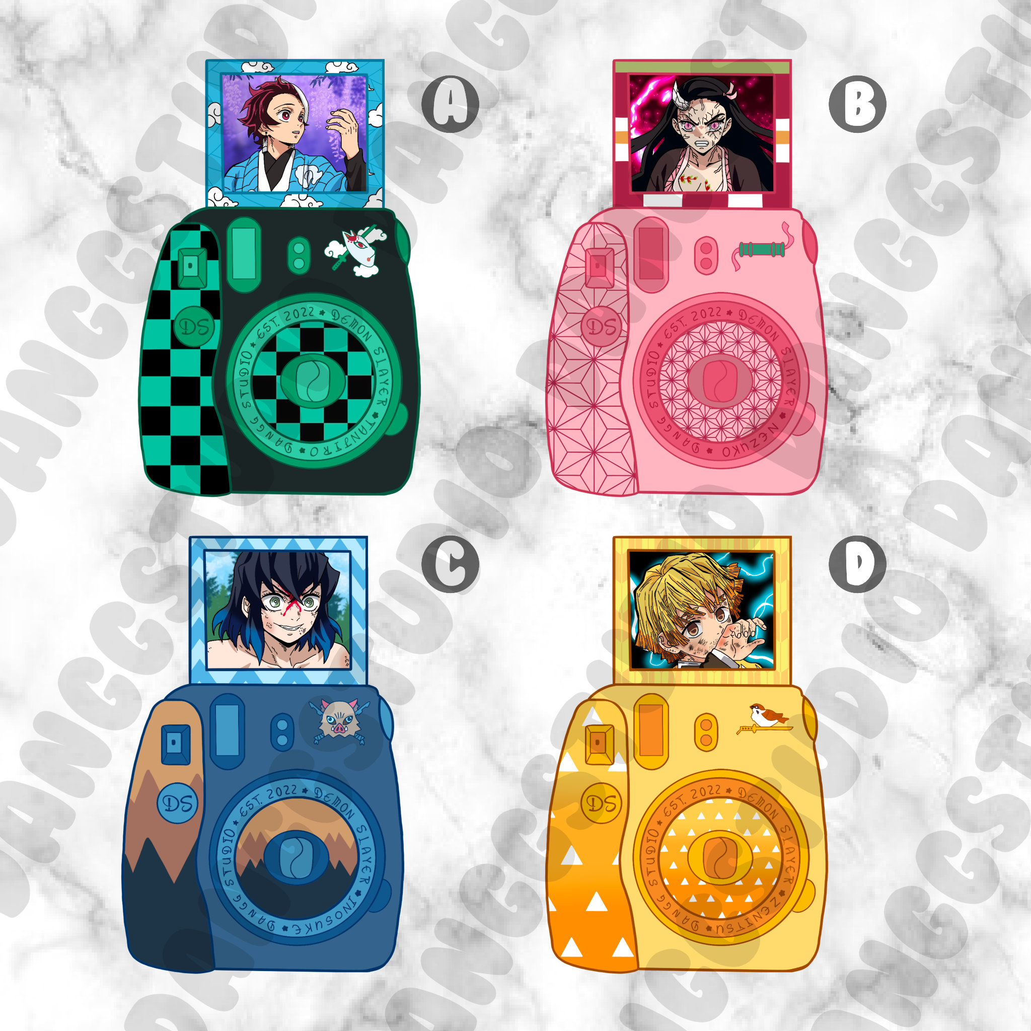 Tanjiro Demon Slayer Polaroid Camera For Sale Instax Mini 11