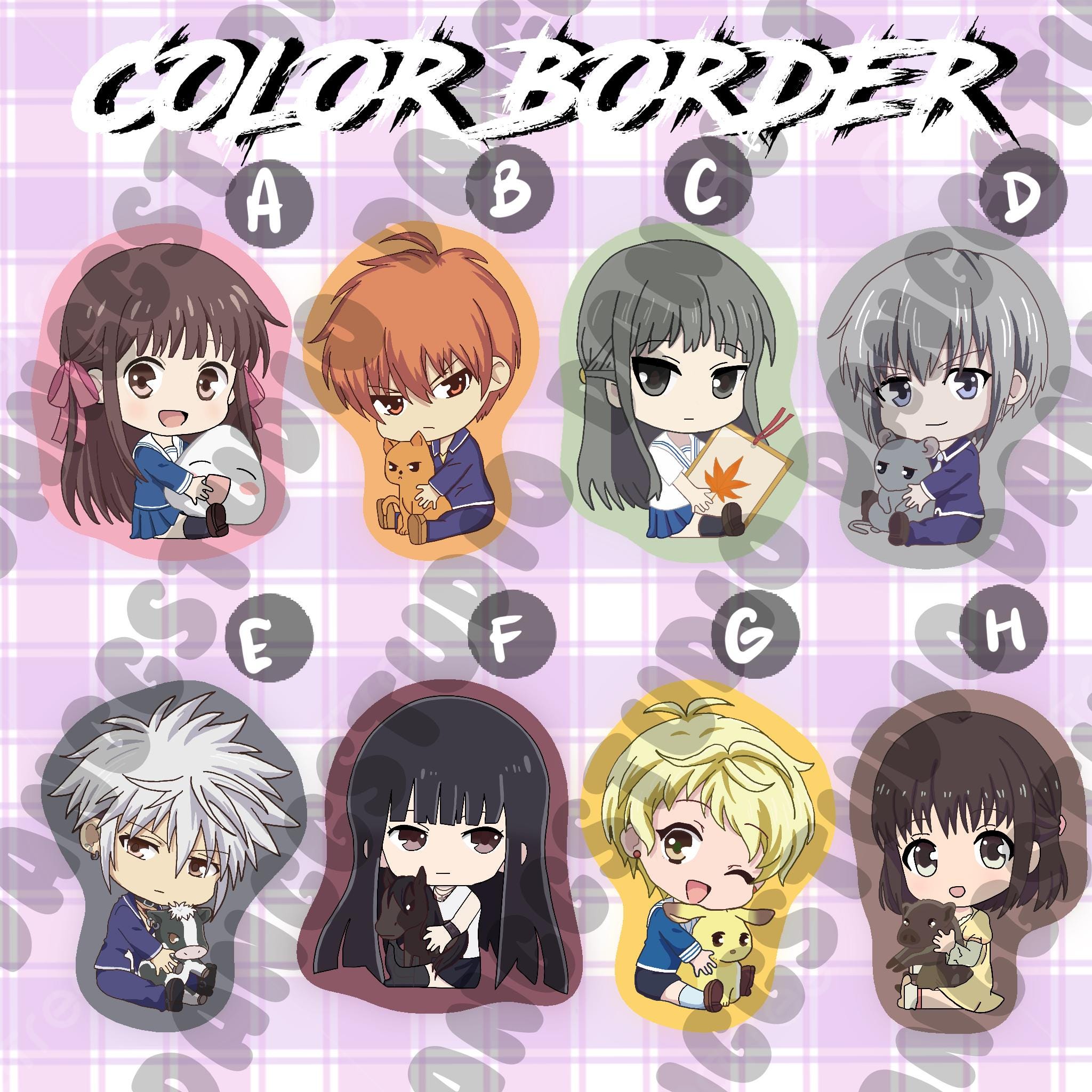 Expressionless Chibi Sticker FB Chibi Die-cut Stickers | Kawaii Chibi Stickers | Cute Anime Stickers ...