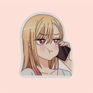 MDUD Marin Jelly Pout Die Cut Sticker Pack | anime sticker | weatherproof matte sticker | laptop journal planner decal