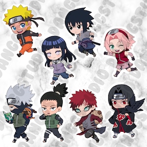Naruto Villains Sticker Pack  Anime Ninja Martial Arts Japanese