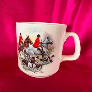 Vintage Horse and Hounds Coffee Mug Made in Australia