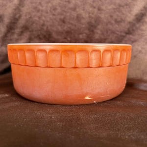 Vintage Pyrex Souffle Dish in Orange