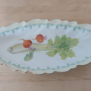 Plato de servir festoneado Noritake vintage