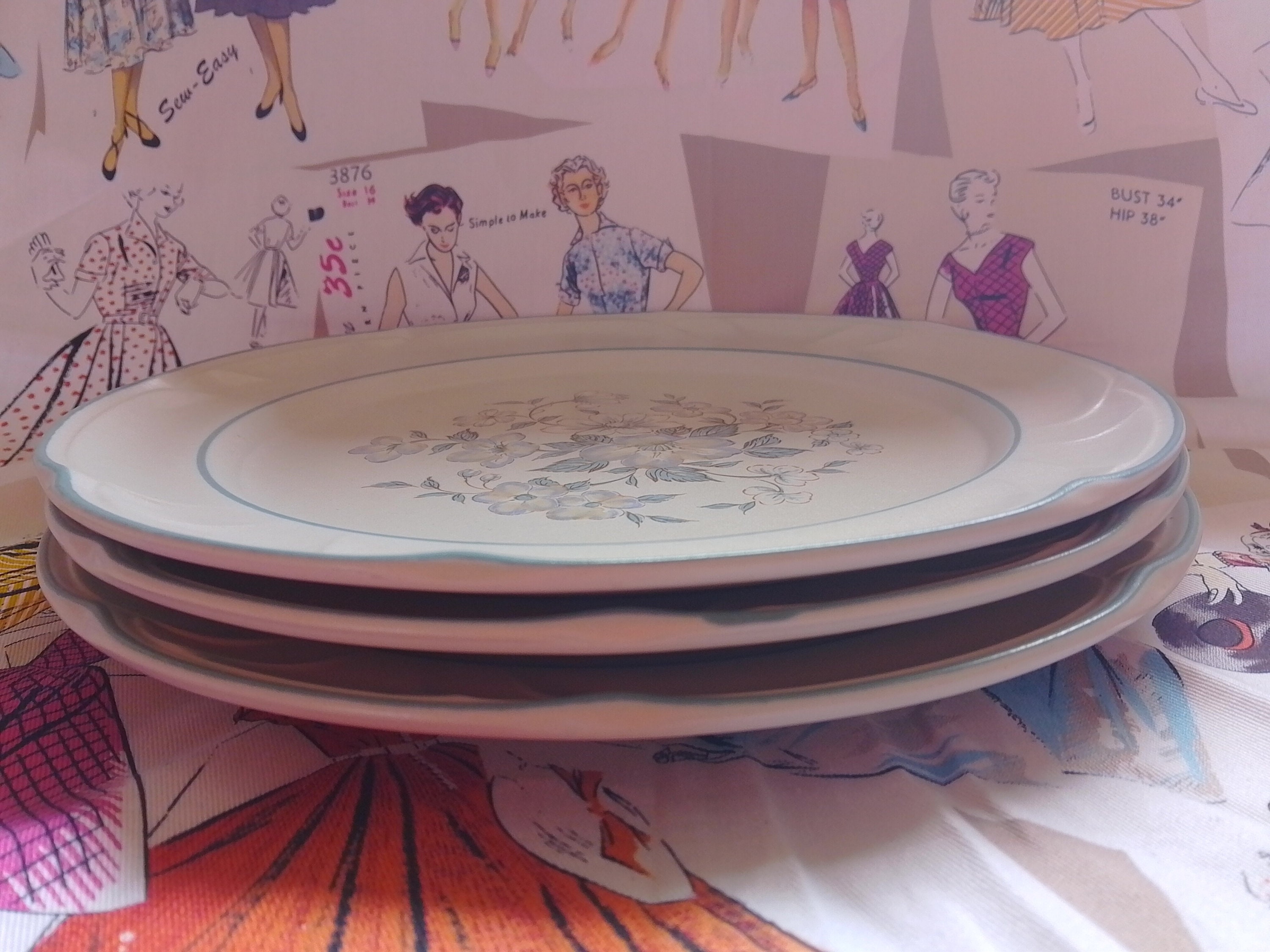 Country Ware Genuine Stoneware ASHBERRY Dinner Plates X 3 - Etsy