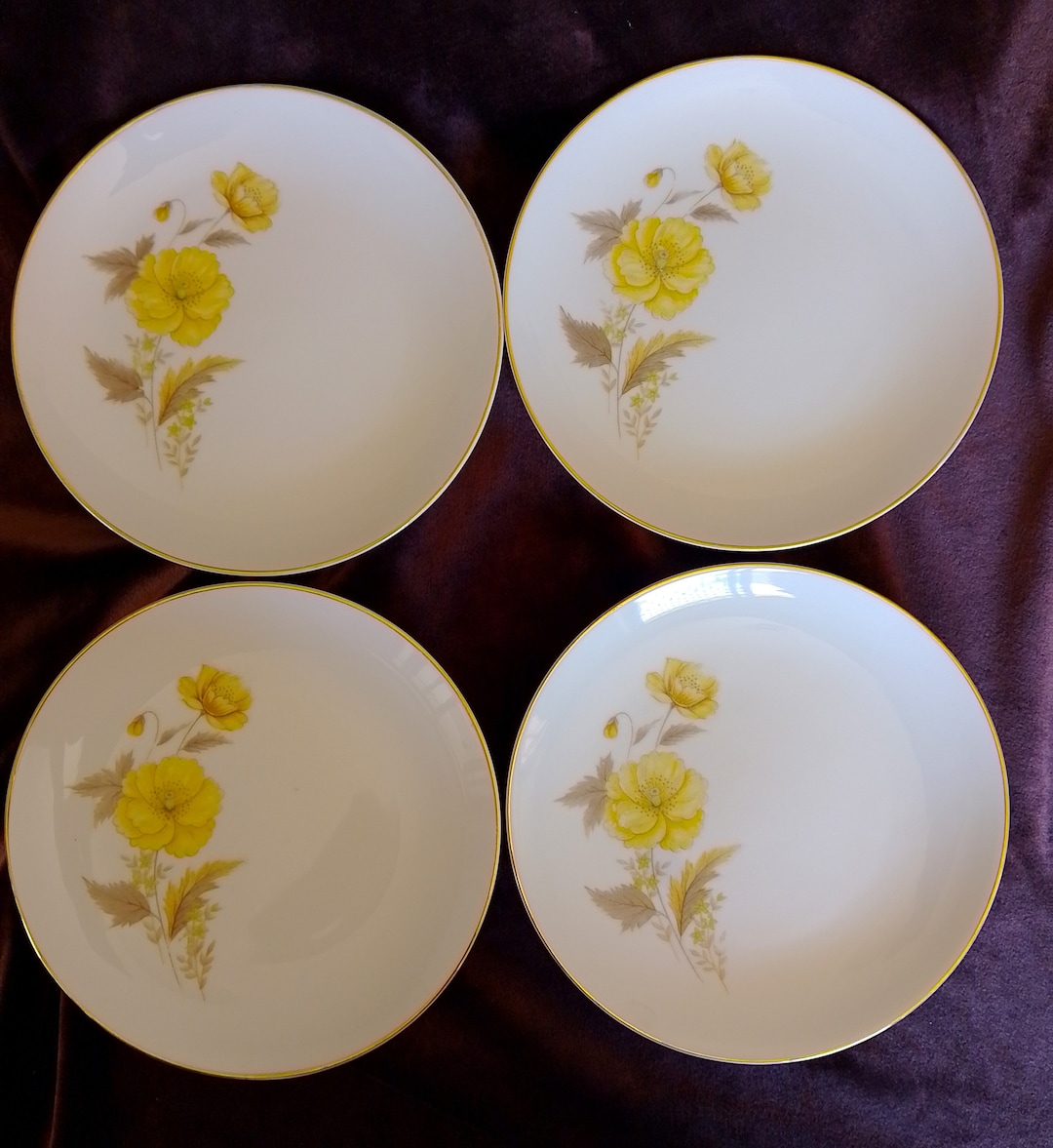 Yamato Fine China Japan Royal Series Side Plates X 4 - Etsy