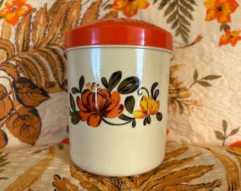 Vintage Retro Plastic Kitchen Canister