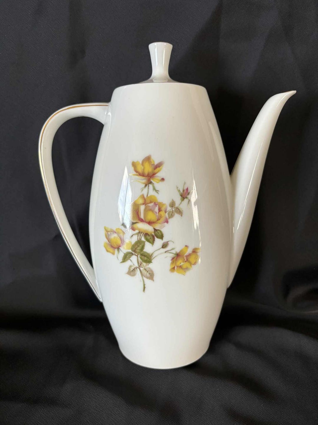 thomas ドイツ　花瓶　rosenthal ポストモダン　ヴィンテージ Thomas Germany Coffee Pot With Lid by Rosenthal - Etsy