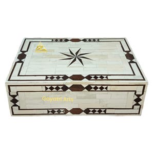 Home decor bone inlay box | Bone inlay box| jjewelry box | bone inlay carving design storage box | Decoretive bone hand carved box