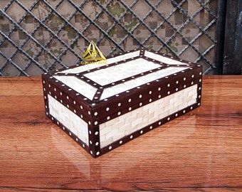 Handmade bone inlay box / Home decor Royal storage/ Luxury table decor unit