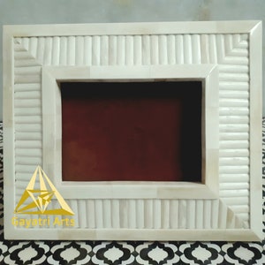 Home Decorative Bone Inlay Hand Made Photo Frame | Hand Carved | Room Decorative  Photo Frame | gift for her