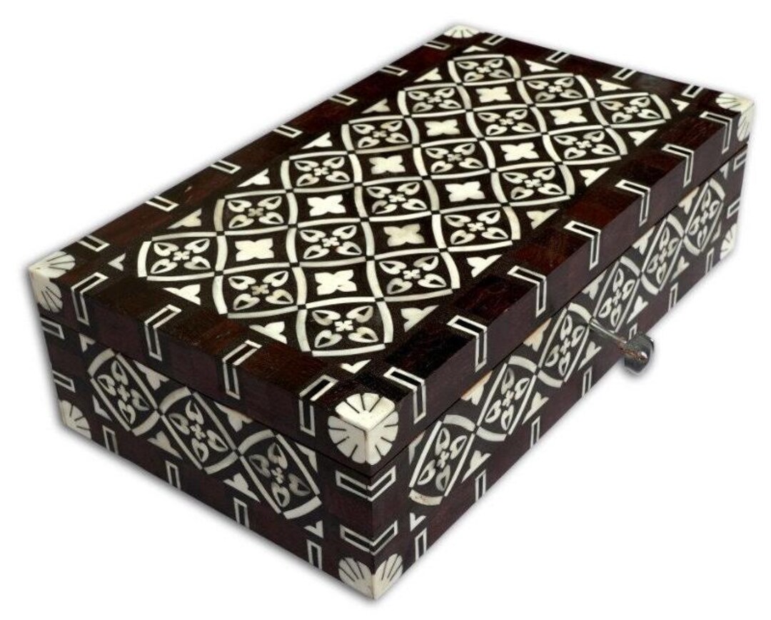 Home Decorative Bone Inlay Hand Made Storage Box | Antique | Bone Inlay ...