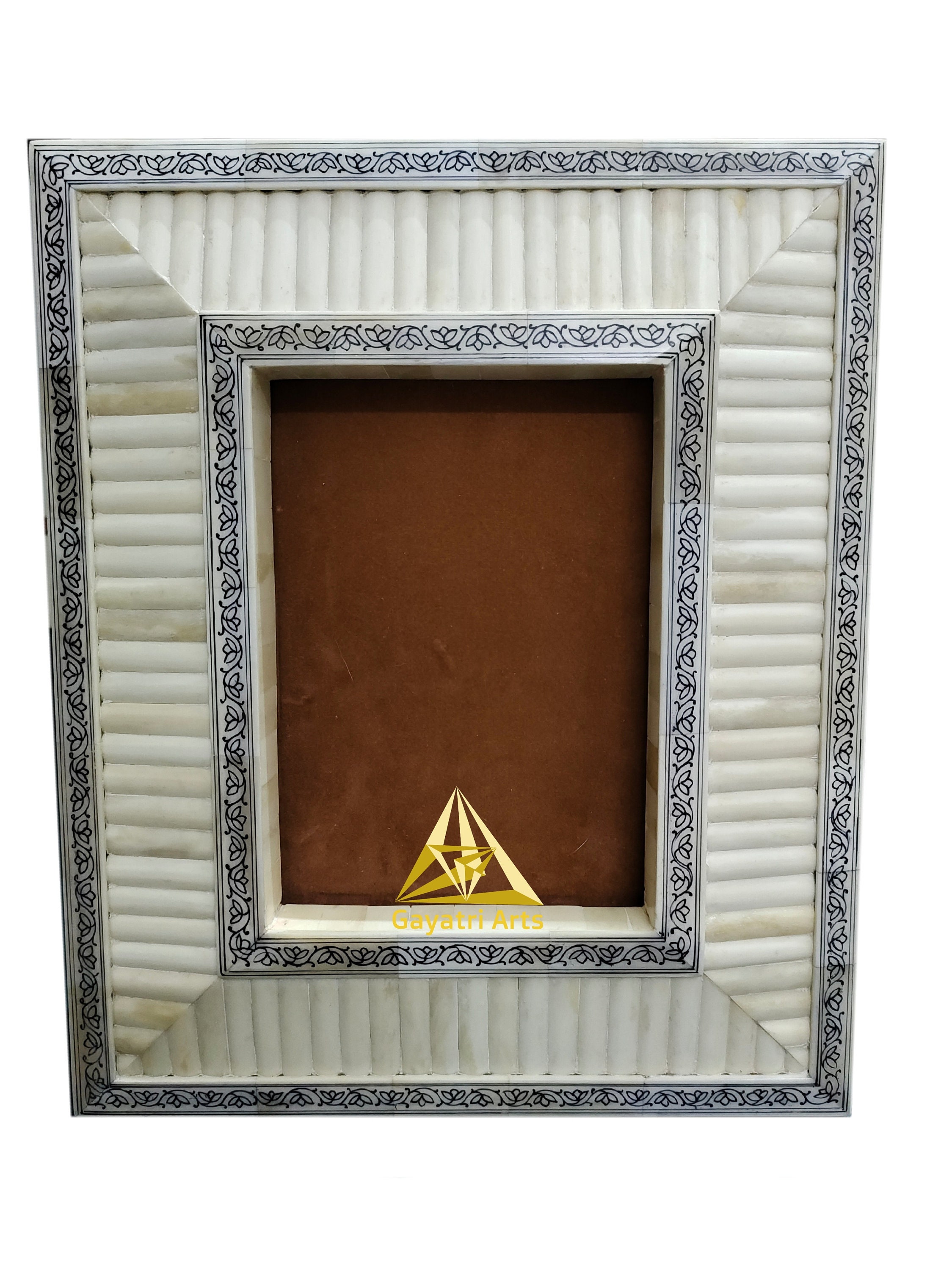Hand Carved Bone Inlay Photo Frame - Antique Style - Etsy