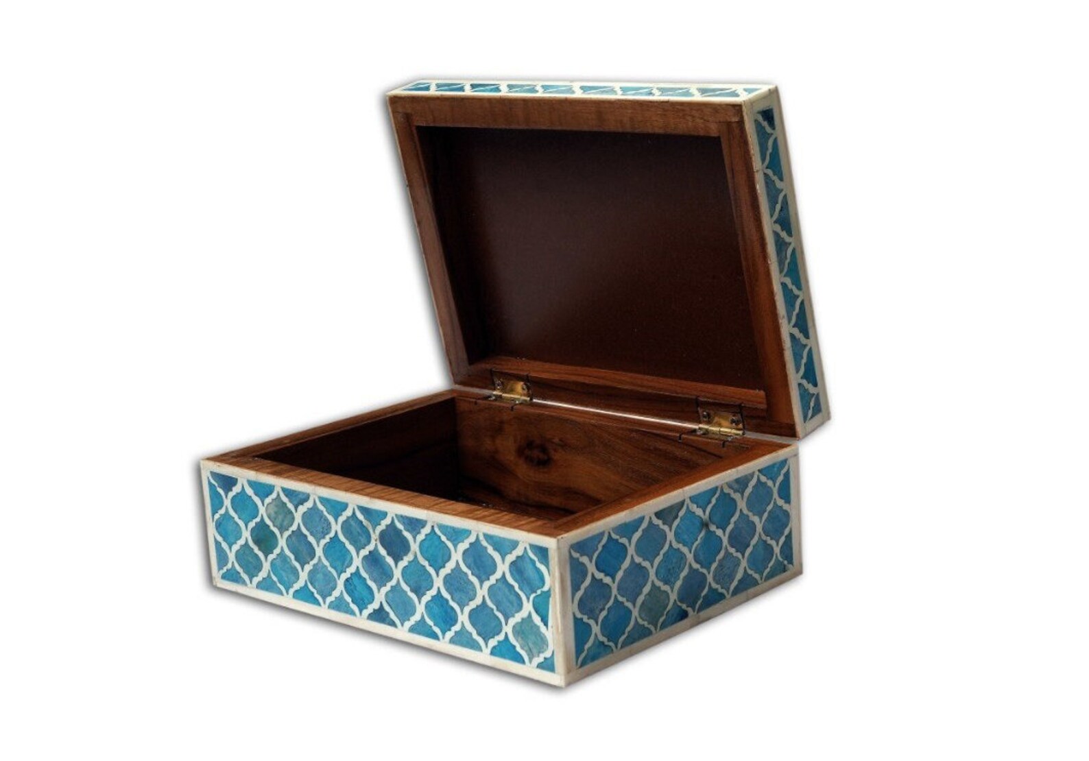 Large Bone Inlay Storage Box Home Decorative Bone Inlay Storage Box | Hand Carved | Blue Color - Etsy