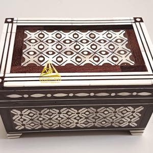 Bone inlay box, Handcrafted box, Antique box, classy box, storage box, jawlery box, gift box, home decorative box, wooden box, unique box