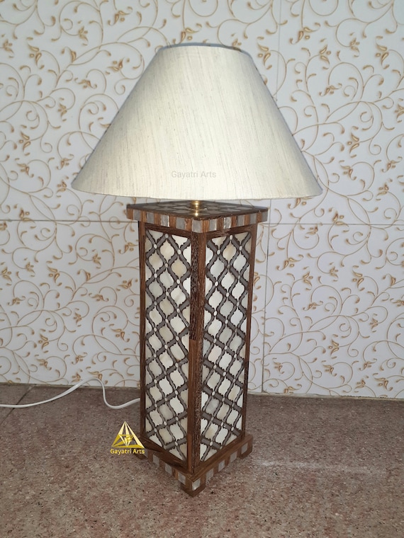 Bone inlay lamp base deals