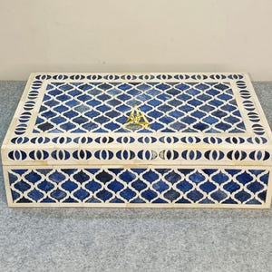 Home decor bone inlay box | bone inlay storage box | Handmade jewelry box | keepsake box for room decor | gift box