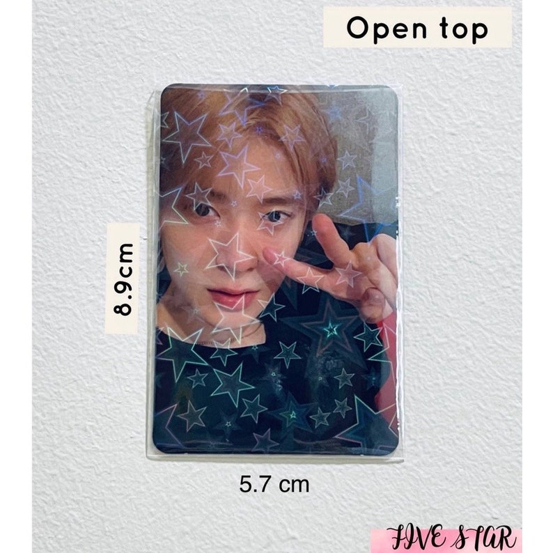 50 PCS MEET YX Holographic Photocard Sleeves Card Sleeve Kpop Etsy UK