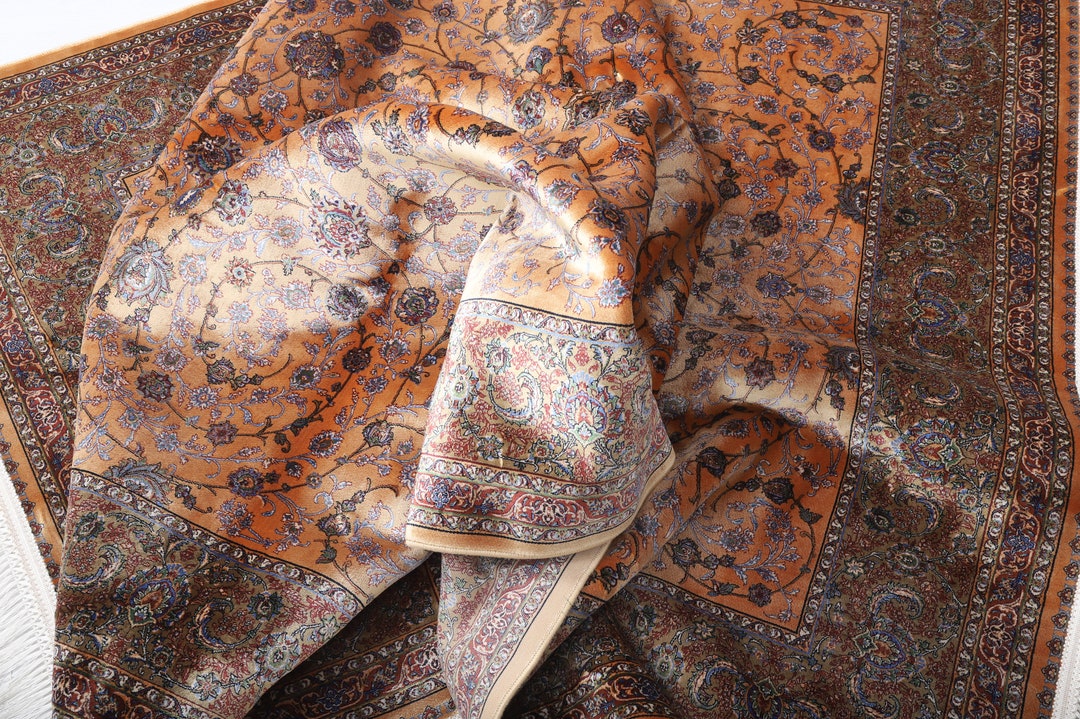 5x7 Trend Soft Rug Mustard Yellow Color Rug 5x7 Bamboo Silk Etsy