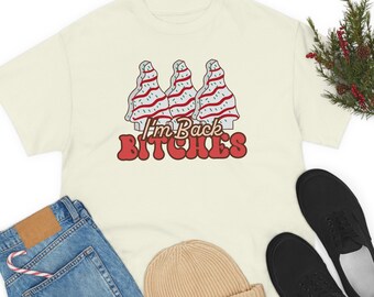 Christmas Cake Shirt, Womens Christmas Tree Cakes Shirt, Xmas Holiday Gift, Christmas Gift, Holiday Tee, Women Christmas Shirt, Baking Tees