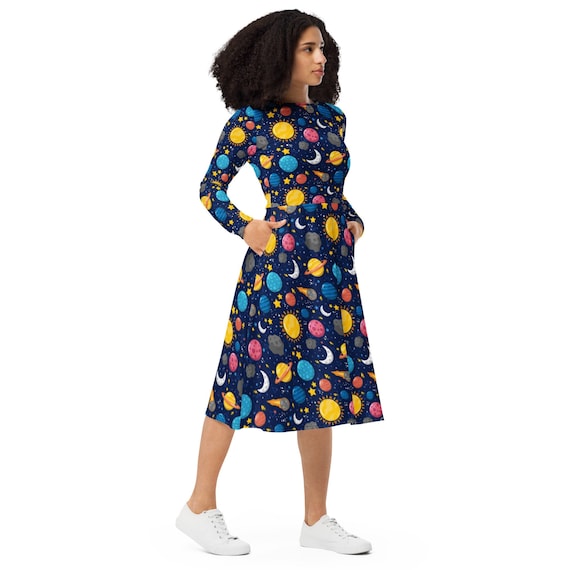 Book Character Day Dress for Teachers, School Bus Frizzle Costume, Teacher  Planets Solar System, Halloween Cosplay Adult - Etsy