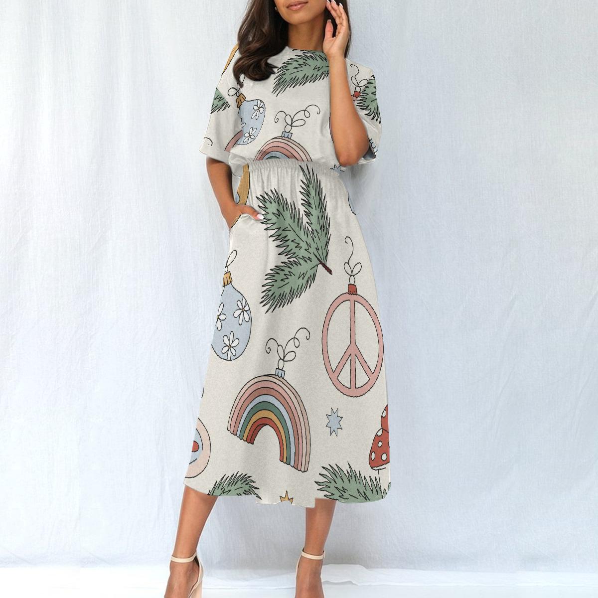 christmas boho dress Boho Christmas Dress