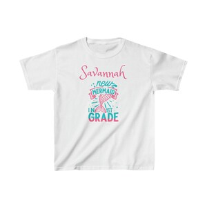 New Mermaid in First Grade Personalized t-shirt