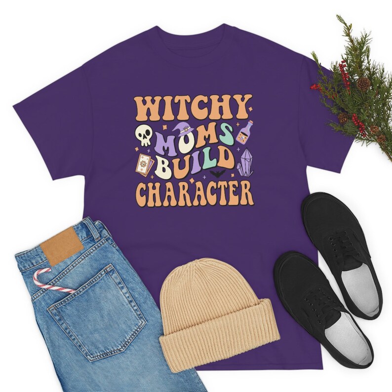 Witchy Moms Build Character Shirt, Halloween Shirt For Mom , Halloween Shirt, Witchy Mom Shirt, Halloween Mama Shirt, Halloween image 2