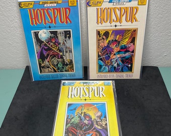 Copper ages  Eclipse Mini-Series Hotspur Comic Books, 1987, No. 1, 2, 3 set **NM +