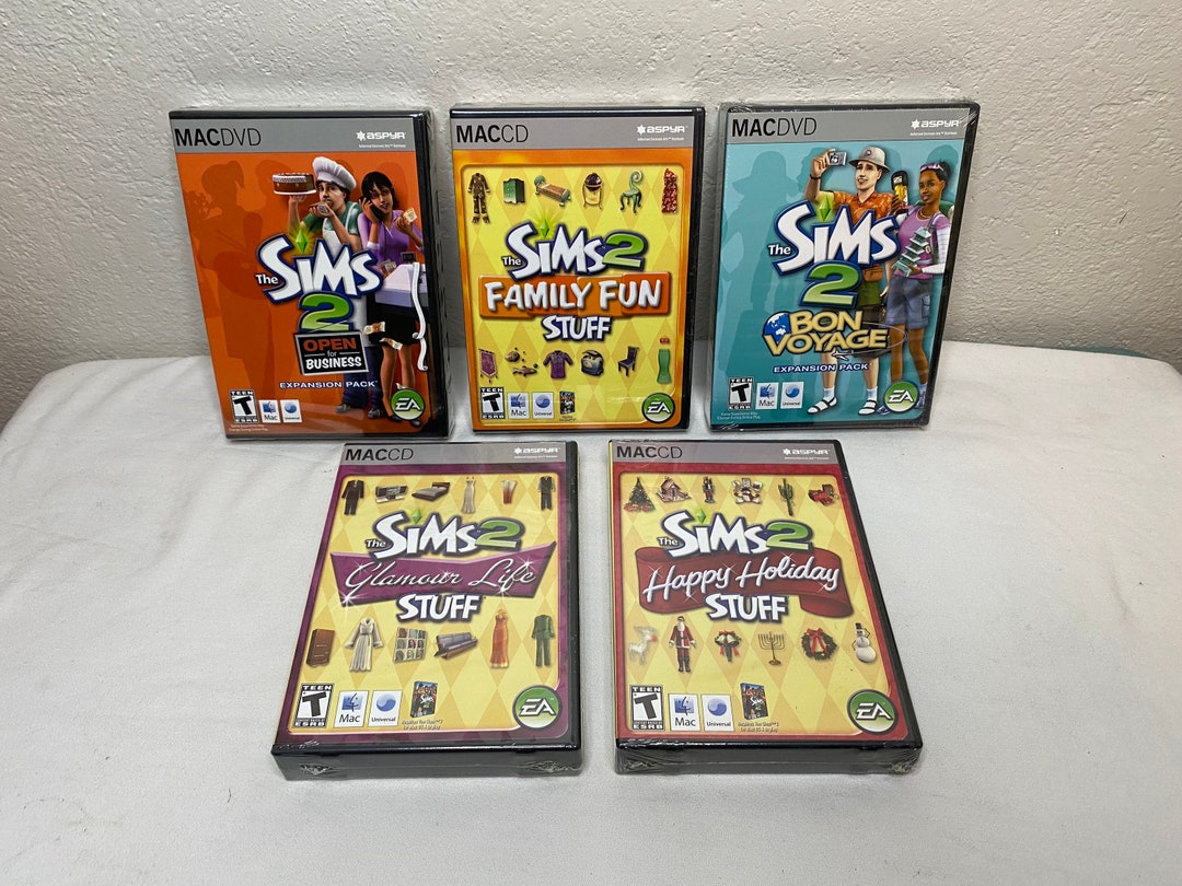 Lot of 5 Th Sims Mac Dvd Computer Games all Sealed Etsy
