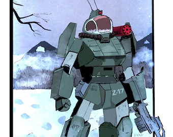 Mech in the Snow