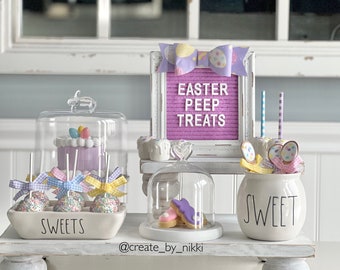 Easter Peep Display | Easter Fake Bake | Easter Food Props | Kitchen Decor