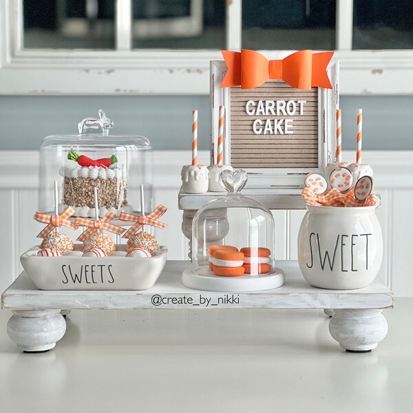 Easter Carrot Fake Bake Tier Tray | Carrot Cake | Food Props