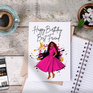 親友の誕生日おめでとう * 親友の誕生日カード