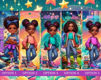Young Dreamers Bookmarks | Empowering Girls | Diverse Heroines | Reading Adventures | Educational and Fun | Girls&#39; Book Journey