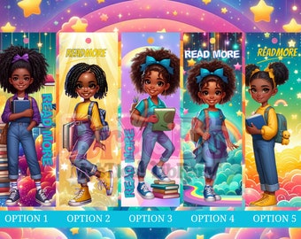 Brilliant Blossoms Bookmarks | Blooming Readers | Celebrating Girl Power | Diverse Stories | Fun and Educational | Young Bookworms&#39; Delight