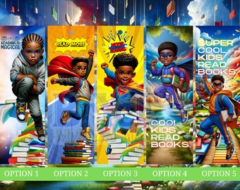 Young Readers&#39; Adventure&quot; Bookmarks | Diversity in Reading | Boys&#39; Book Journey | Inclusive Stories | Empowering Young Minds