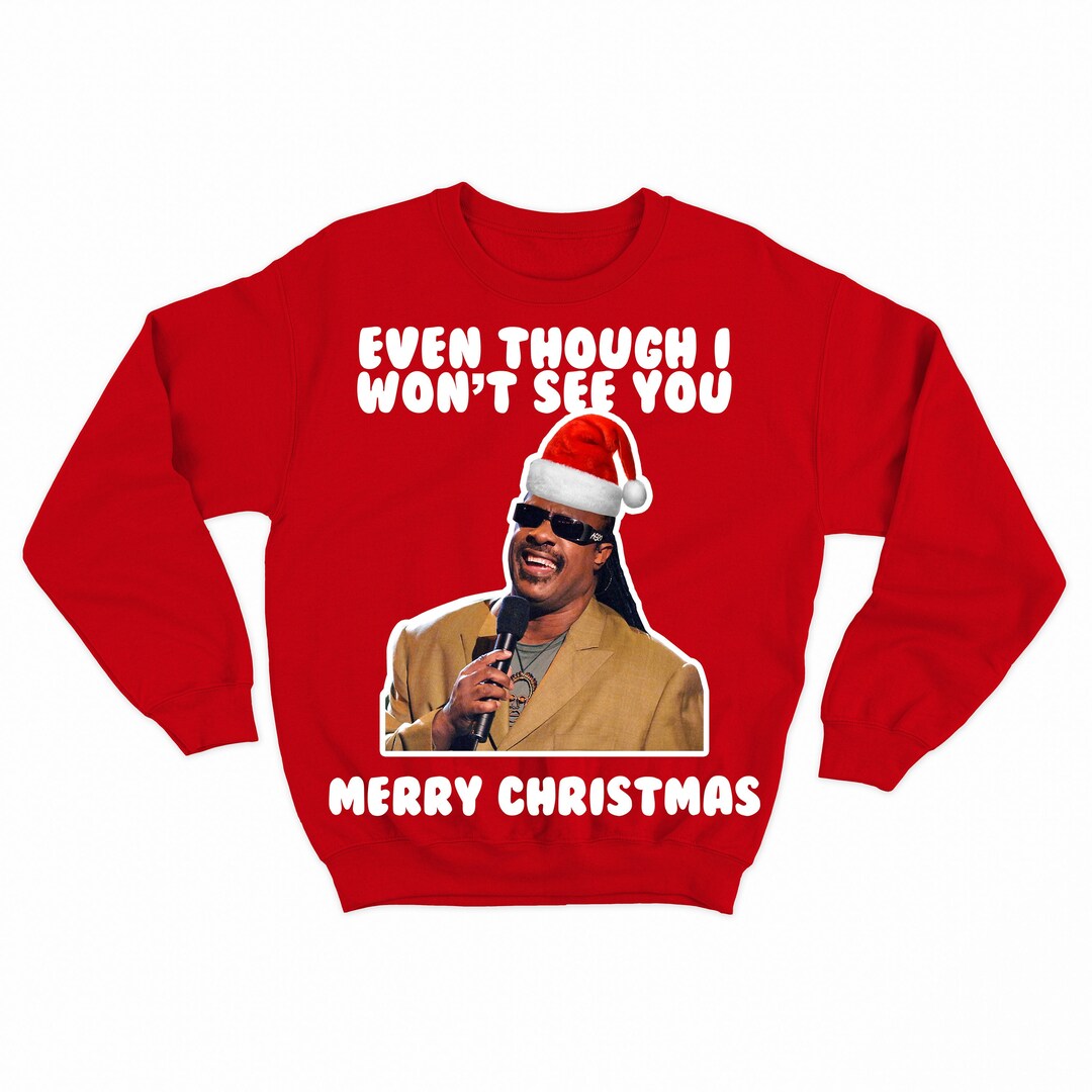 Stevie Wonder Funny Christmas Jumper Funny Christmas Sweater Etsy UK