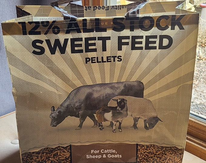 Recycled Upcycled Feed Bag Tote Market Bag 12 All Stock Sweet Etsy