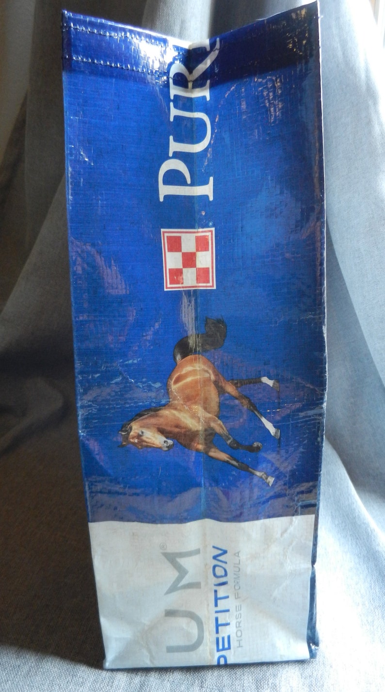 Purina Ultium Competition Horse Recycled Upcycled Feed Bag Etsy