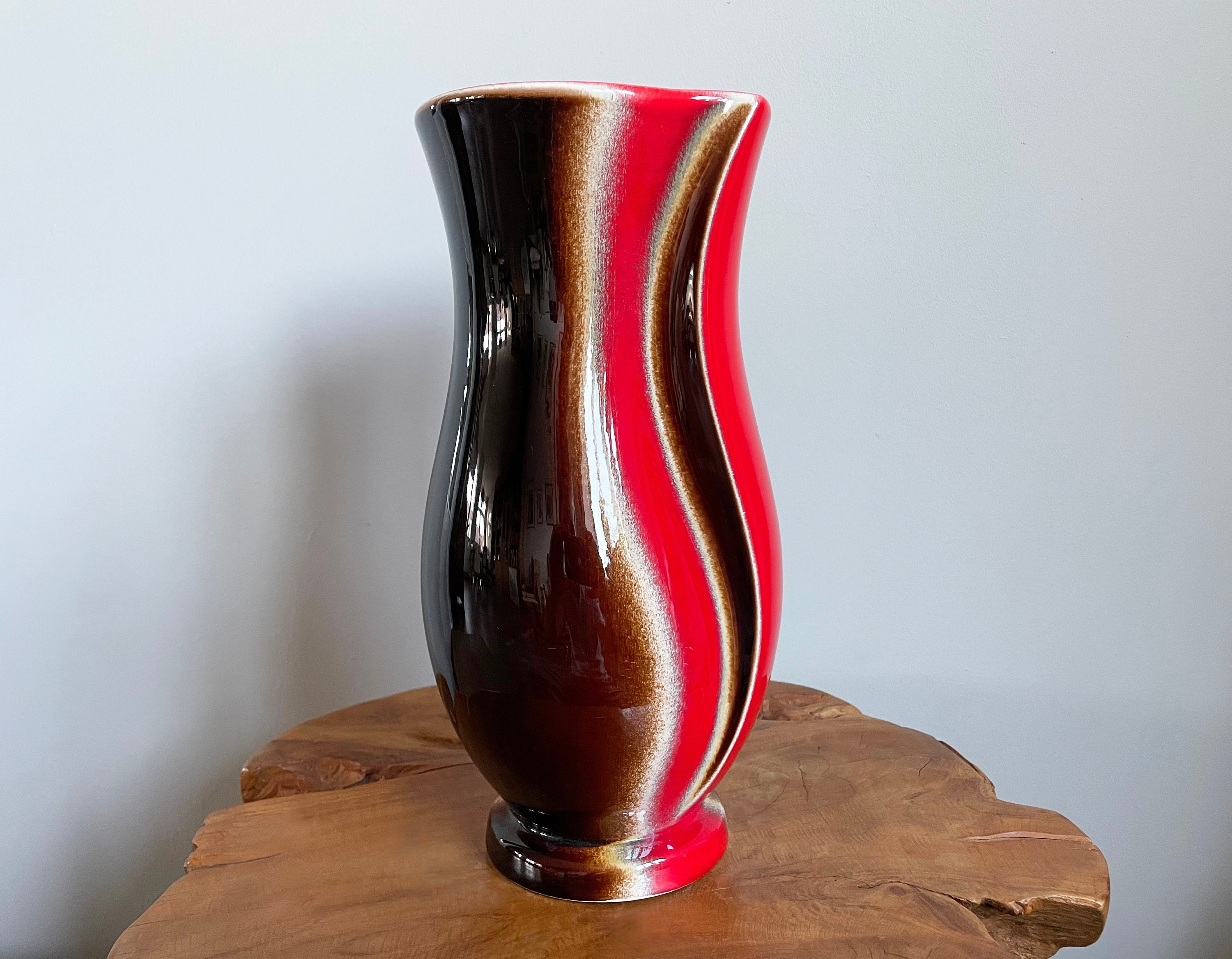 Ancien Bougeoir En Céramique Verceram Art Déco Irisé N°PP3