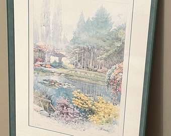 Framed Watercolour Painting by M. Marten, 
