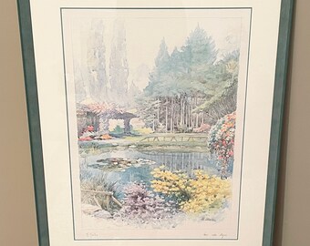 Framed Watercolour Painting by M. Marten, 