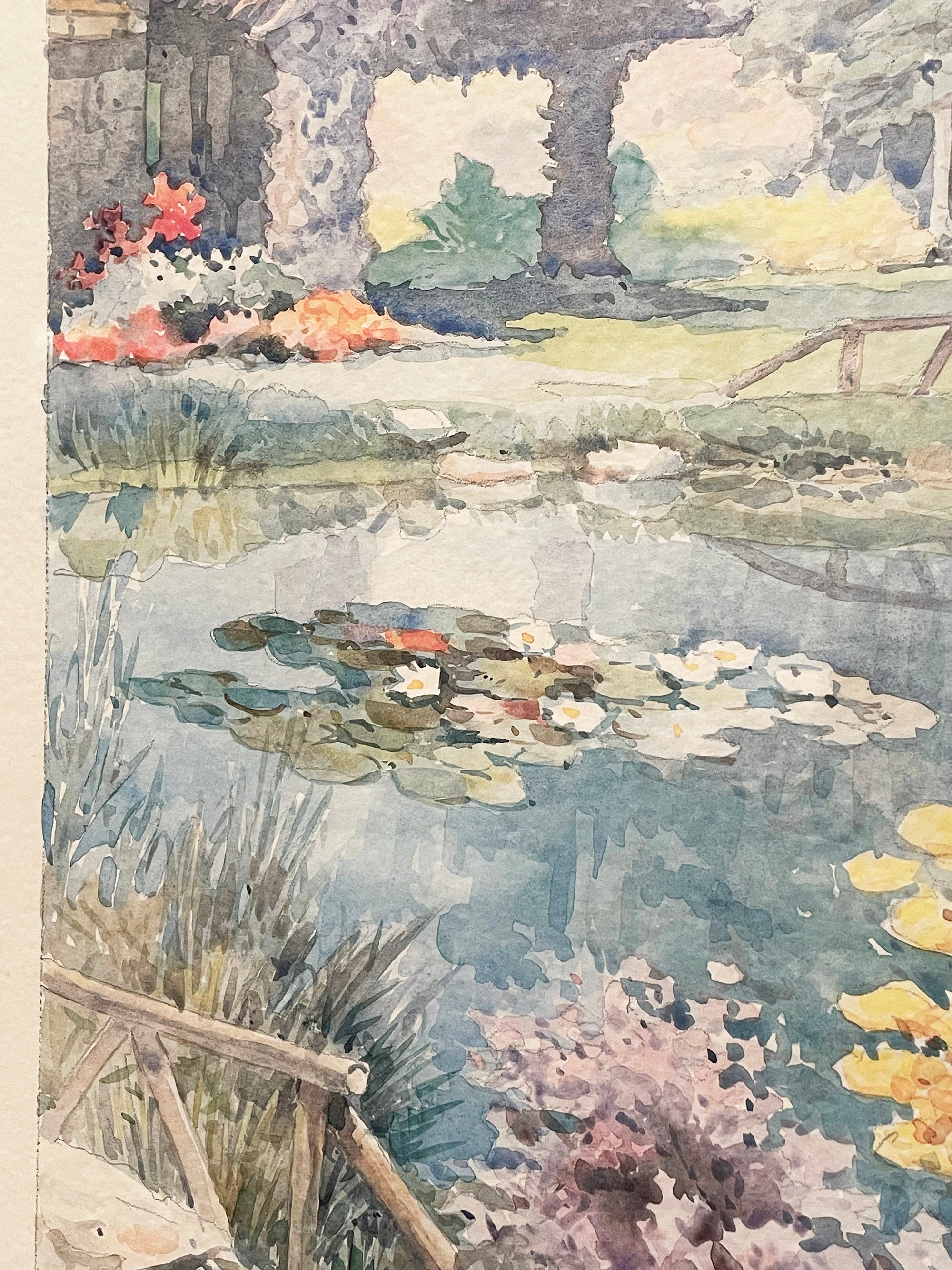 Framed Watercolour Painting by M. Marten, Framed Watercolour Painting by M. Marten,