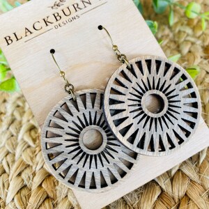 Intricate Cut Wheel Dangles Digital File