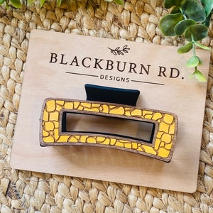 Giraffe Safari Print Claw Clip Digital File