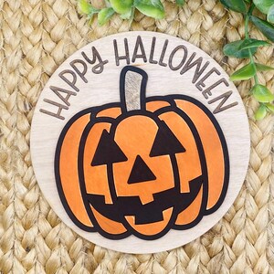Happy Halloween Jackolantern Insert for Interchangeable Shiplap Sign Digital File