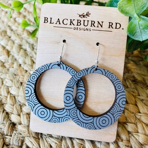 Wooden Geometric Circle Hoops Digital File