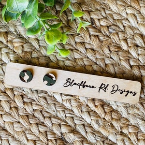 Camouflage Stud Earrings Digital File