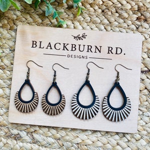 SunRay Burst Teardrop Dangles